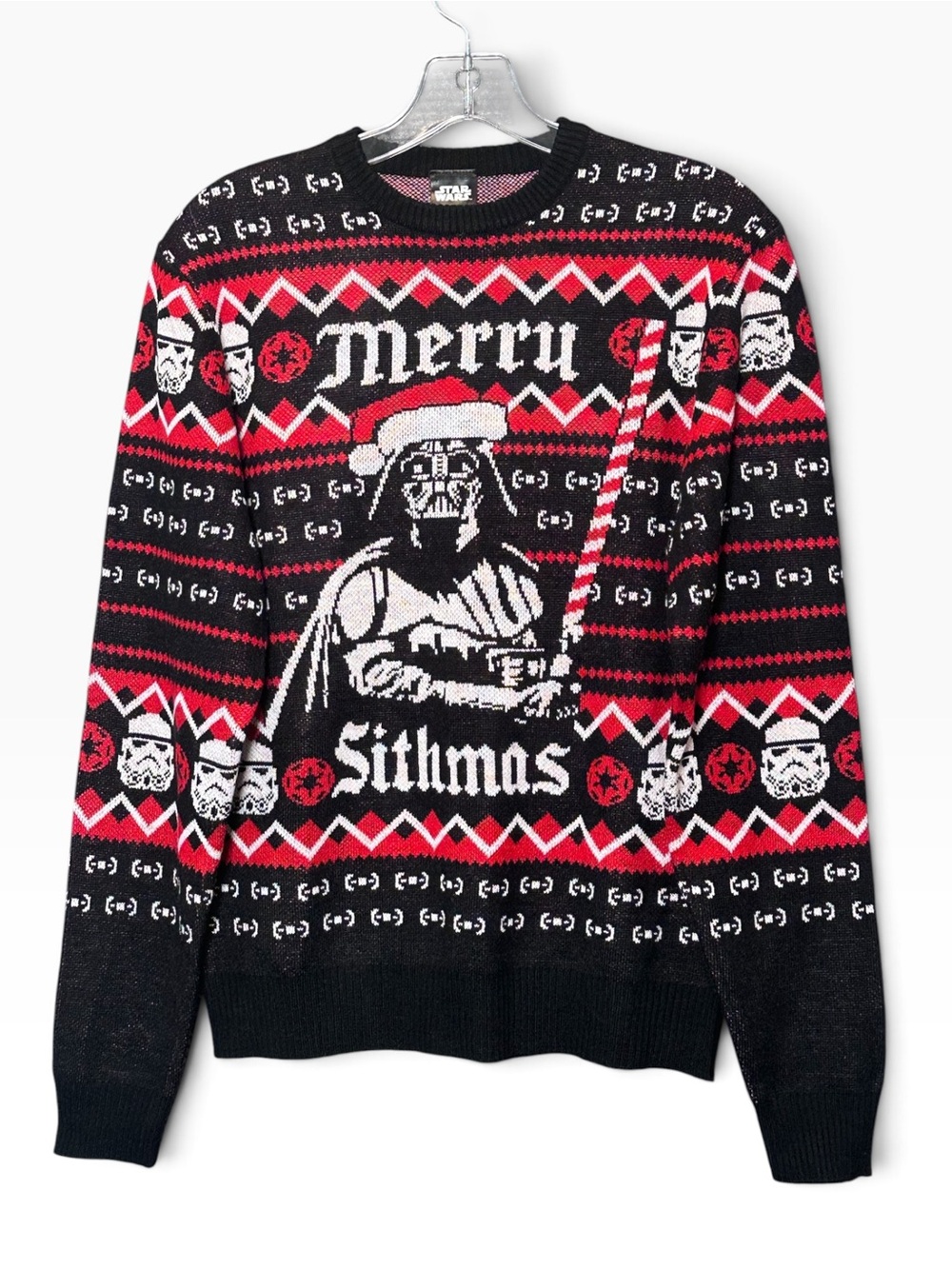 Merry Sithmas Ugly Christmas Knit Sweater S Star Wars Darth Vader Storm Trooper